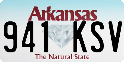 AR license plate 941KSV