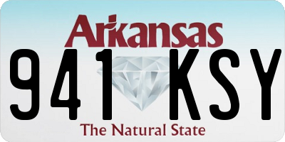 AR license plate 941KSY
