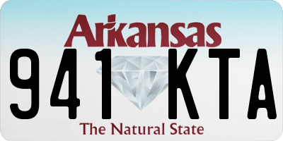 AR license plate 941KTA