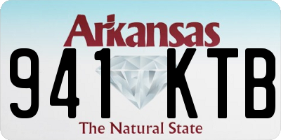 AR license plate 941KTB