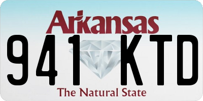 AR license plate 941KTD