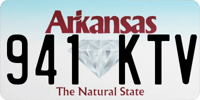 AR license plate 941KTV