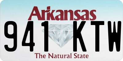 AR license plate 941KTW