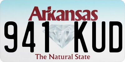 AR license plate 941KUD