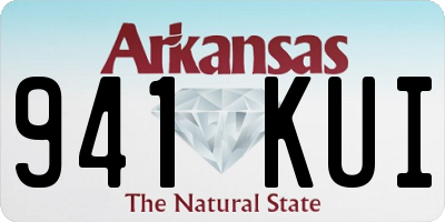AR license plate 941KUI