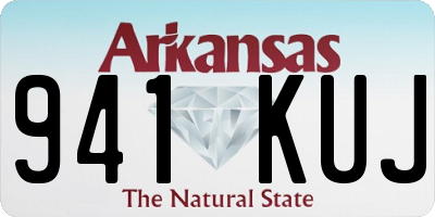 AR license plate 941KUJ