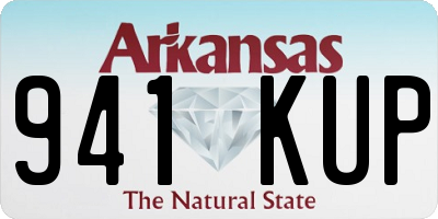 AR license plate 941KUP