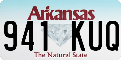 AR license plate 941KUQ
