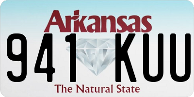 AR license plate 941KUU