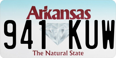 AR license plate 941KUW