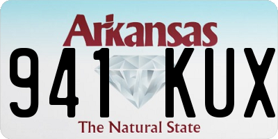 AR license plate 941KUX