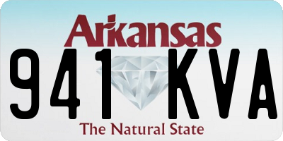 AR license plate 941KVA