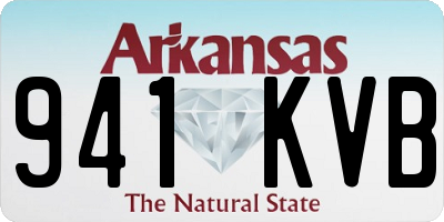AR license plate 941KVB