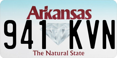 AR license plate 941KVN