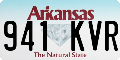 AR license plate 941KVR