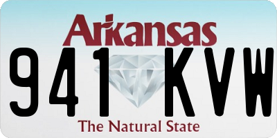 AR license plate 941KVW