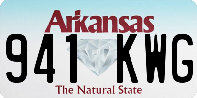 AR license plate 941KWG