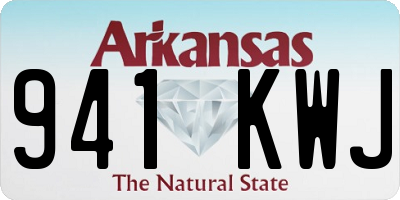 AR license plate 941KWJ