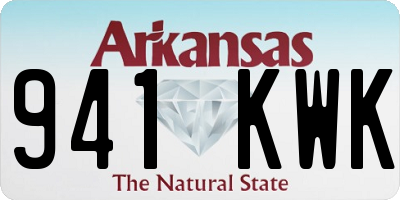AR license plate 941KWK