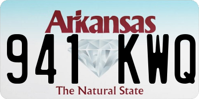 AR license plate 941KWQ