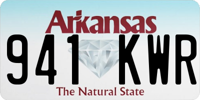 AR license plate 941KWR