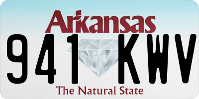 AR license plate 941KWV