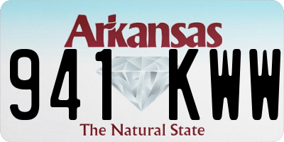 AR license plate 941KWW