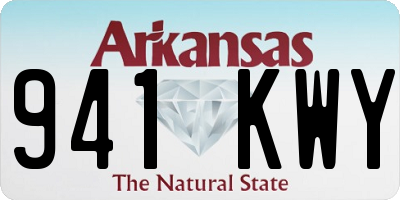 AR license plate 941KWY