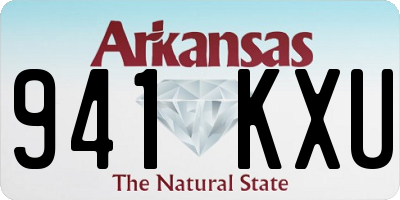 AR license plate 941KXU