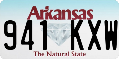 AR license plate 941KXW