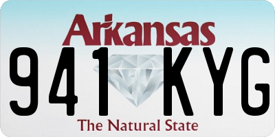 AR license plate 941KYG
