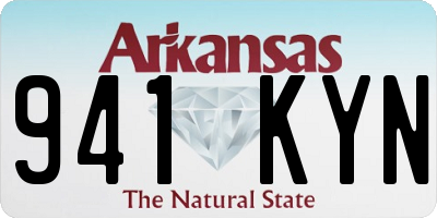 AR license plate 941KYN