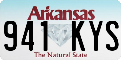 AR license plate 941KYS