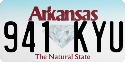 AR license plate 941KYU
