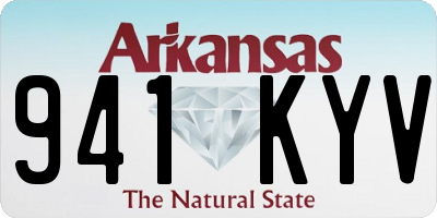 AR license plate 941KYV