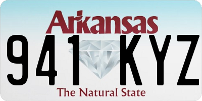 AR license plate 941KYZ