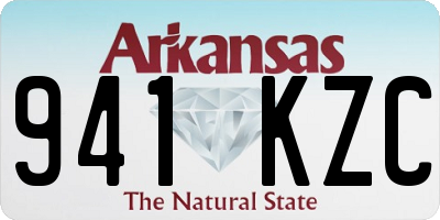 AR license plate 941KZC