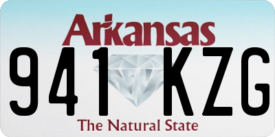 AR license plate 941KZG