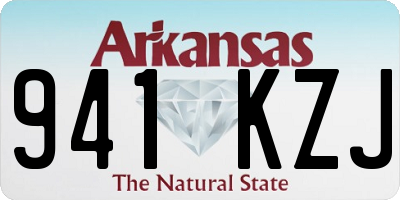 AR license plate 941KZJ