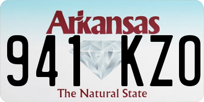 AR license plate 941KZO