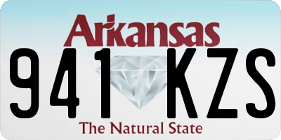 AR license plate 941KZS