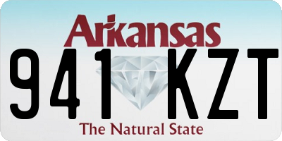 AR license plate 941KZT