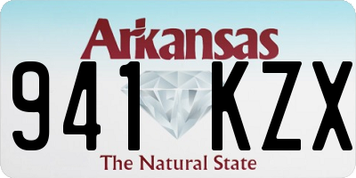 AR license plate 941KZX