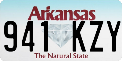 AR license plate 941KZY