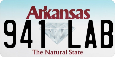AR license plate 941LAB