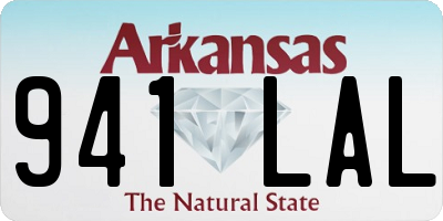 AR license plate 941LAL