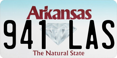AR license plate 941LAS