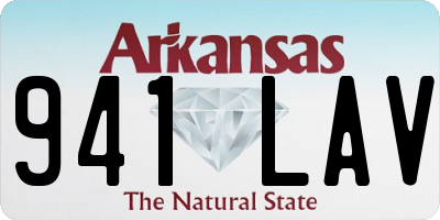 AR license plate 941LAV