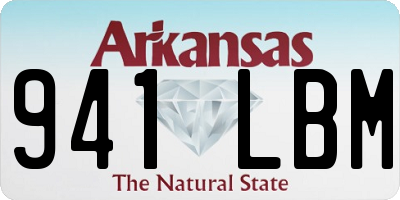 AR license plate 941LBM