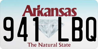 AR license plate 941LBQ